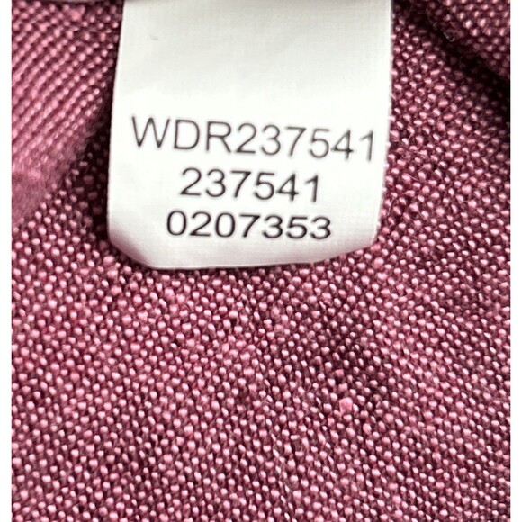 J. Jill 100% Love Linen Cap Sleeve Dress Size XL Maroon Pin-tucked Shirtdress - Picture 4 of 9